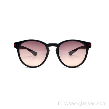 Good Frame célèbre avec des verres de couleurs multiples tr90 lunettes de soleil rondes